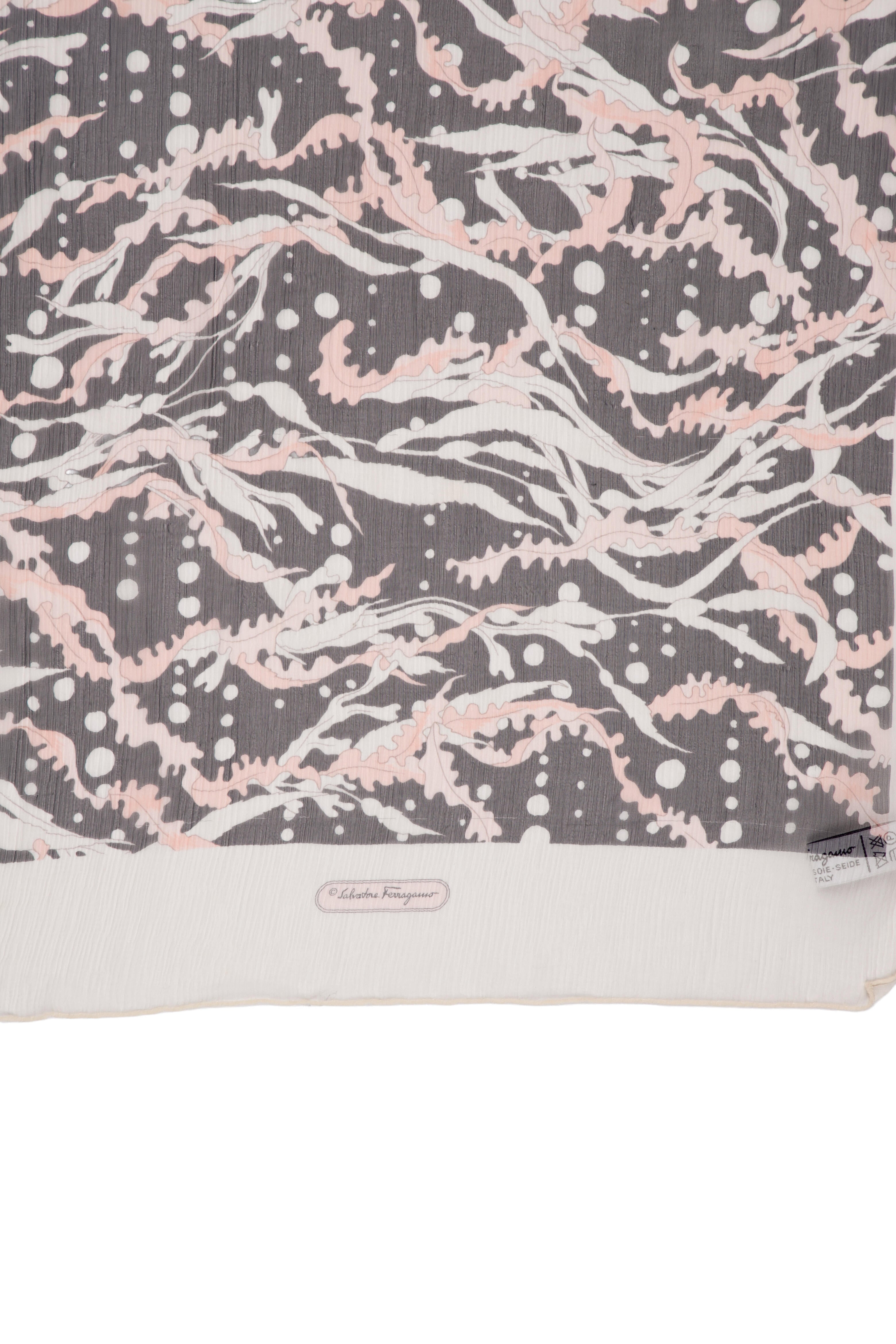 Salvatore Ferragamo Silk Printed Scarf