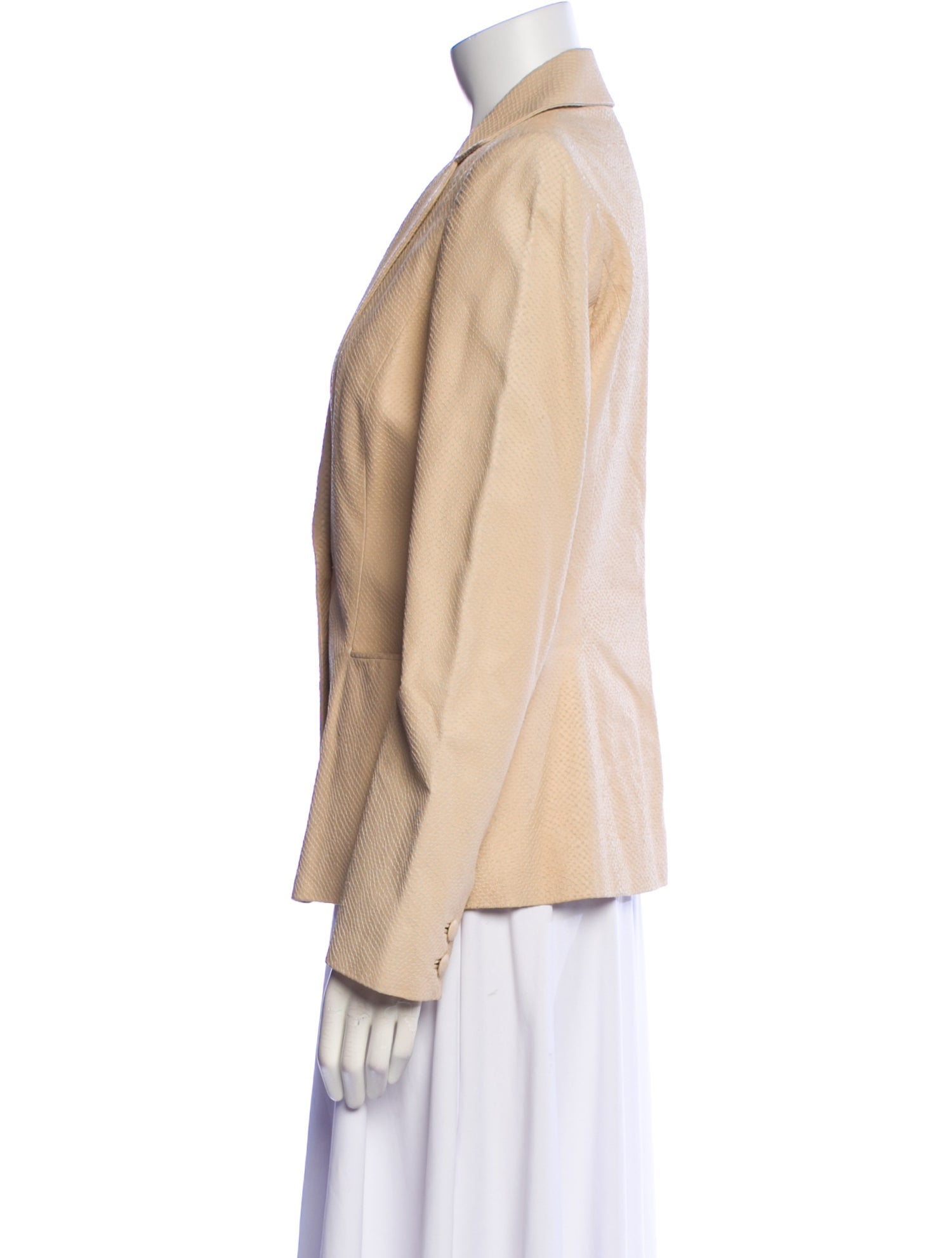 Salvatore Ferragamo Leather Blazer