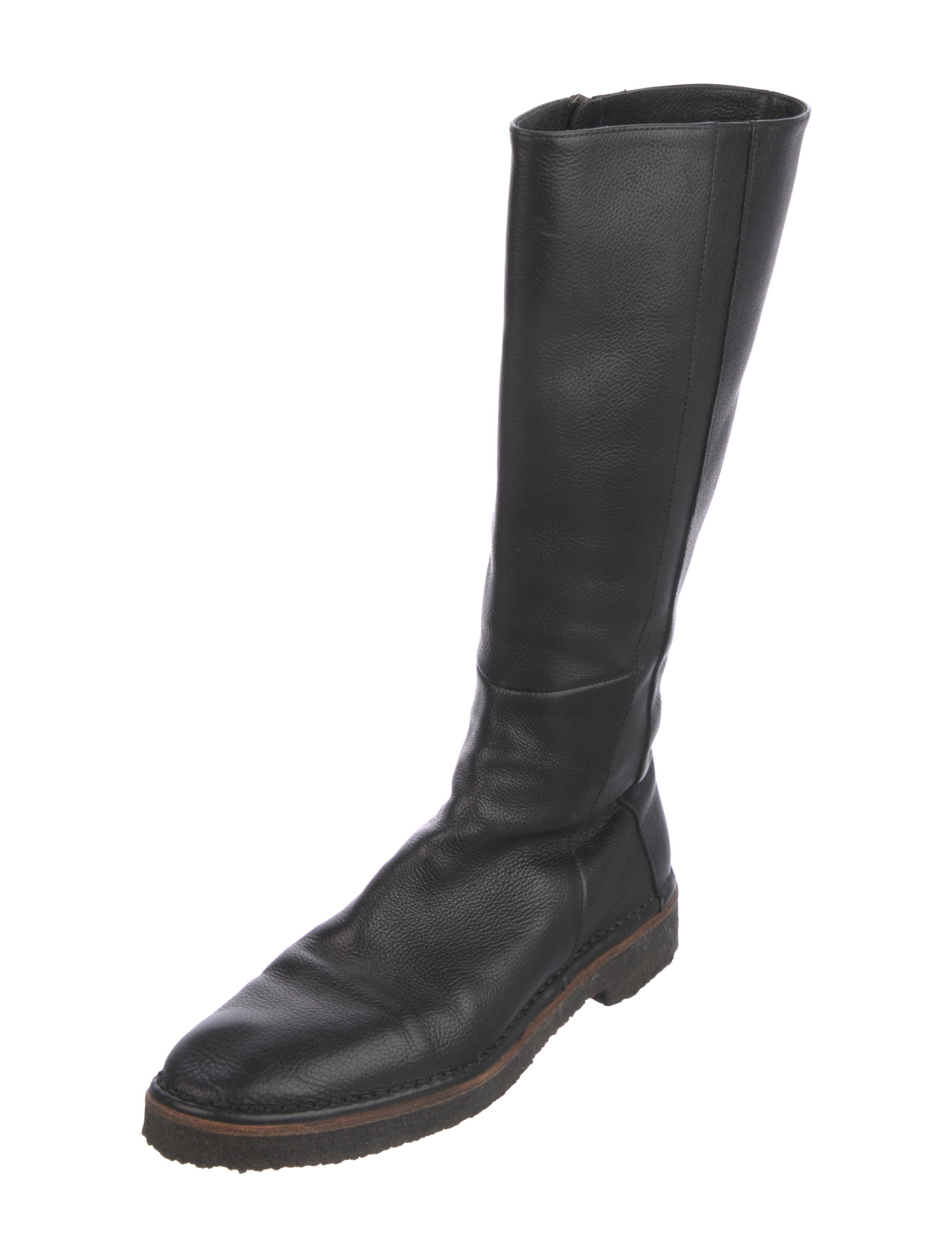 Salvatore Ferragamo Leather Riding Boots
