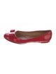 Salvatore Ferragamo Vara Bow Accent Patent Leather Ballet Flats