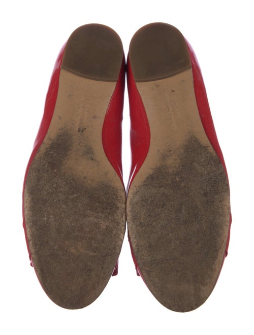 Salvatore Ferragamo Vara Bow Accent Patent Leather Ballet Flats