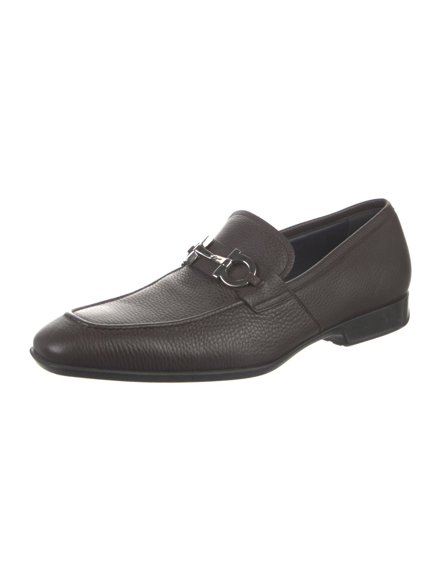 Salvatore Ferragamo Horsebit Accent Leather Loafers