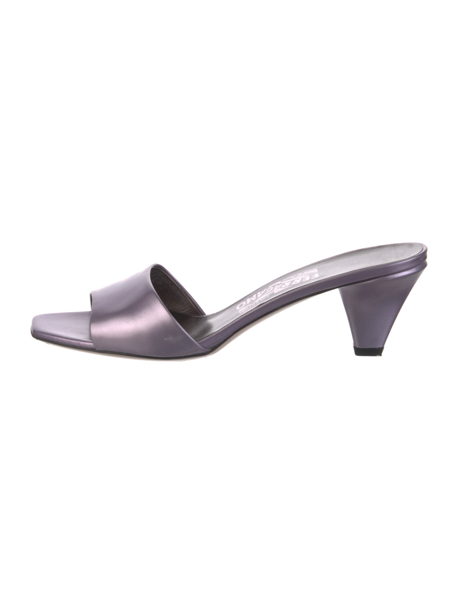 Salvatore Ferragamo Leather Slides