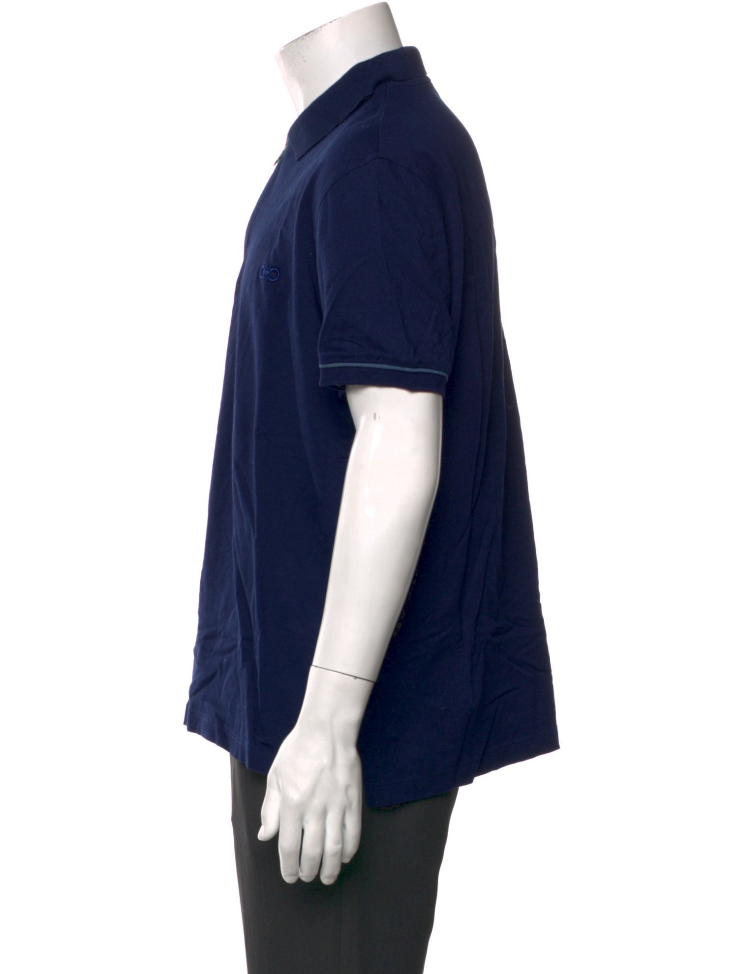 Salvatore Ferragamo Crew Neck Short Sleeve Polo Shirt