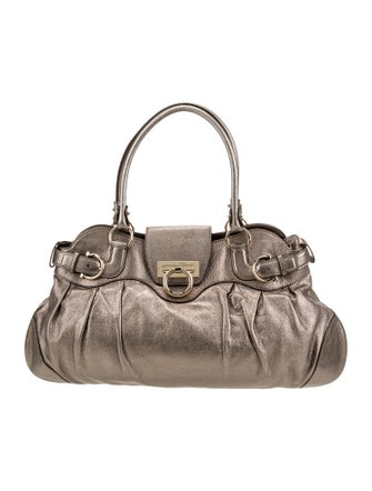 Salvatore Ferragamo Vegan Leather Top Handle Bag