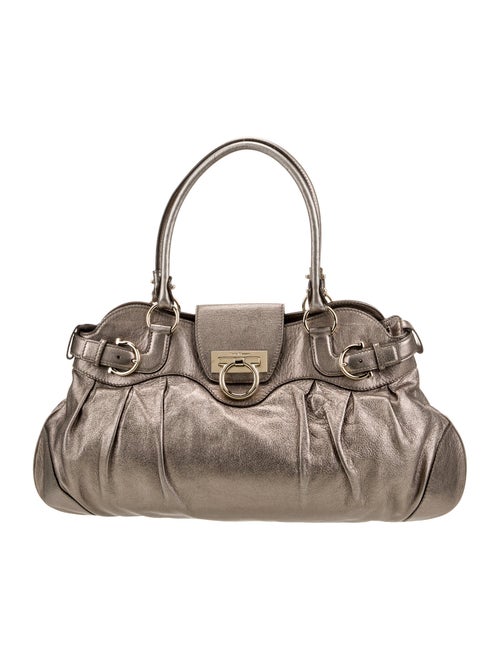 Salvatore Ferragamo Vegan Leather Top Handle Bag