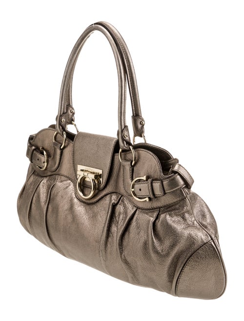 Salvatore Ferragamo Vegan Leather Top Handle Bag