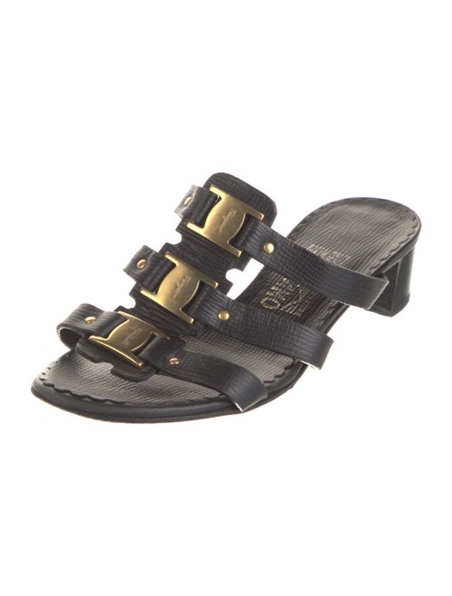 Salvatore Ferragamo Leather Slides