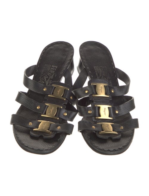 Salvatore Ferragamo Leather Slides