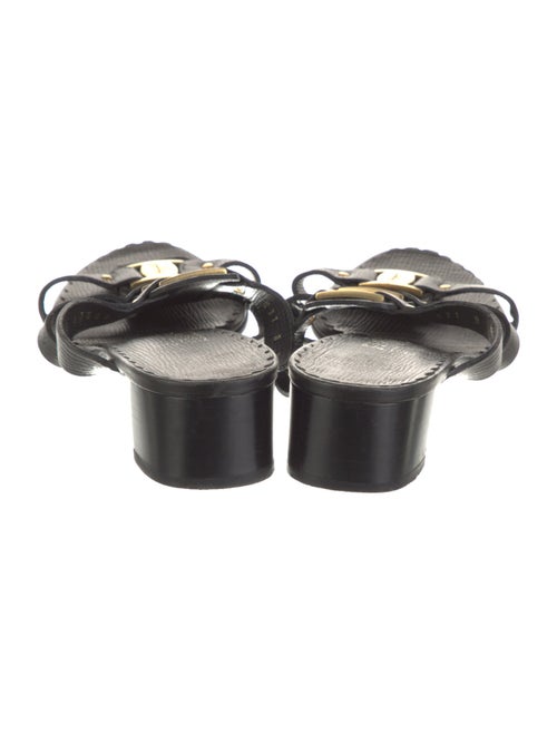 Salvatore Ferragamo Leather Slides