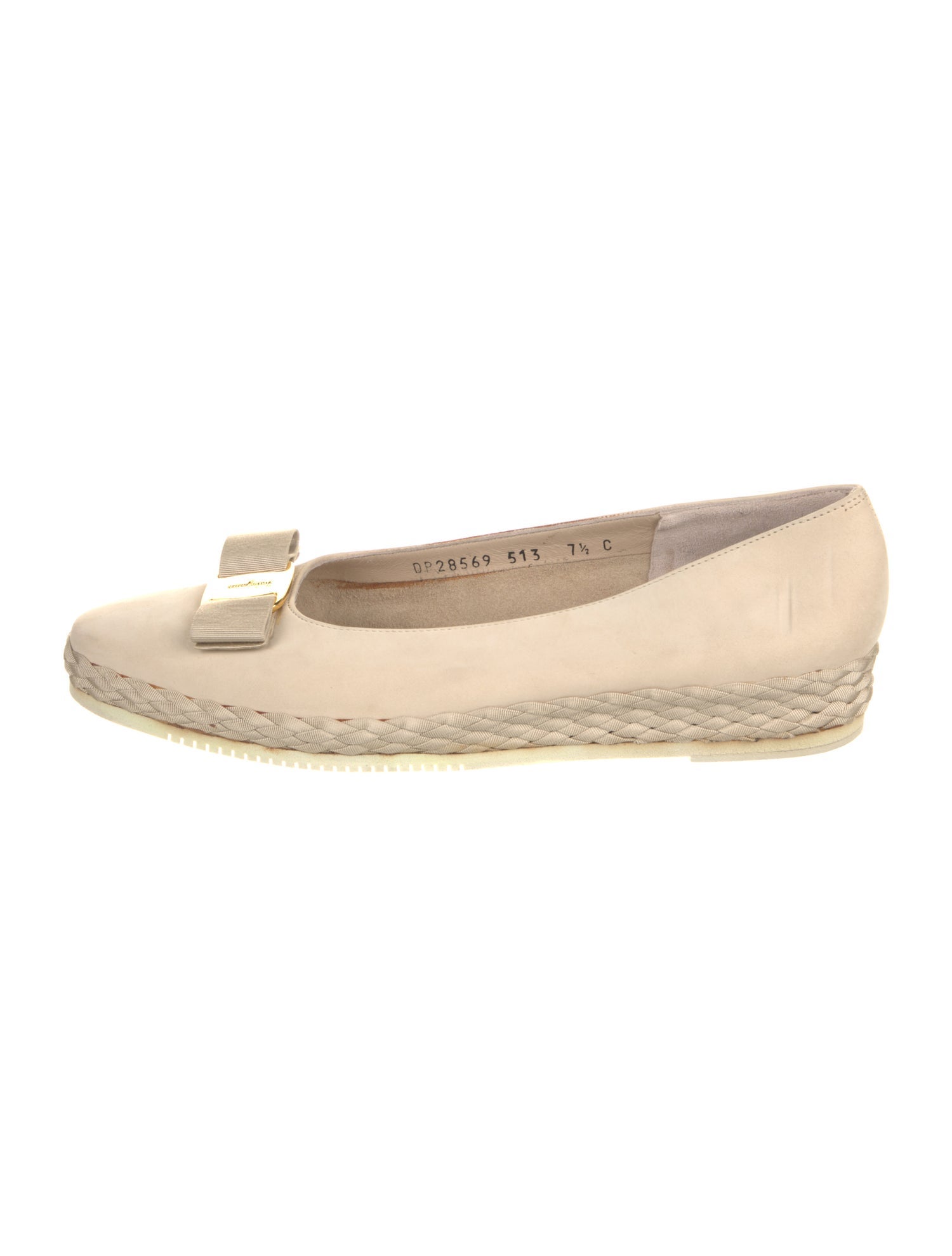 Salvatore Ferragamo Vintage Vara Bow Accent Espadrilles