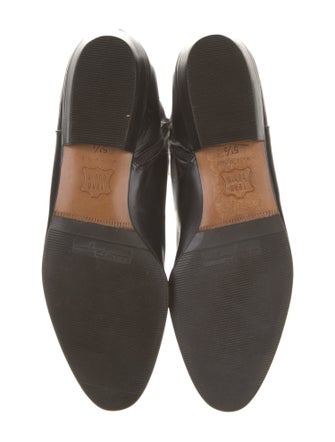 Salvatore Ferragamo Gancini Logo Leather Riding Boots