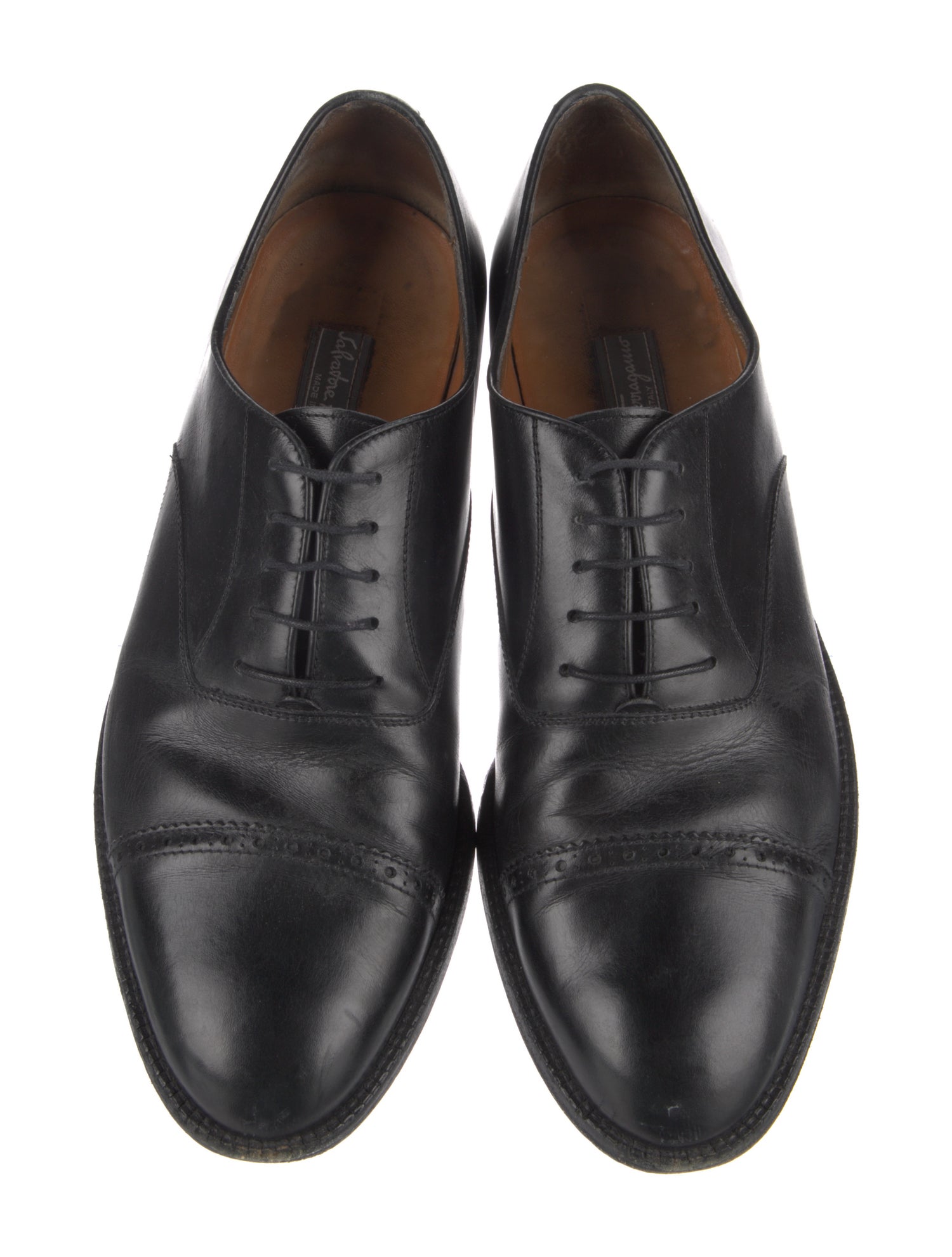 Salvatore Ferragamo Leather Oxfords