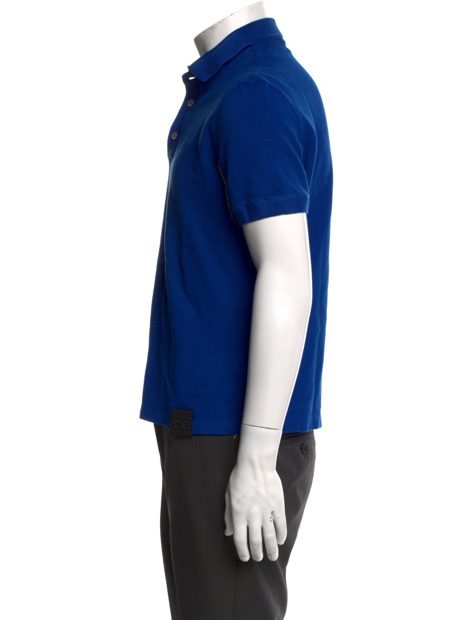 Salvatore Ferragamo Gancini Logo Collar Polo Shirt