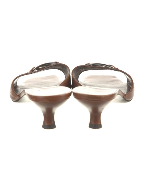 Salvatore Ferragamo Leather Slides