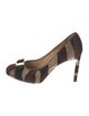 Salvatore Ferragamo Ponyhair Striped Pumps