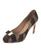 Salvatore Ferragamo Ponyhair Striped Pumps