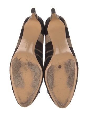 Salvatore Ferragamo Ponyhair Striped Pumps