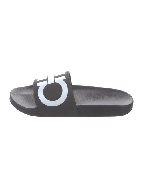 Salvatore Ferragamo Rubber Graphic Print Slides