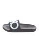 Salvatore Ferragamo Rubber Graphic Print Slides