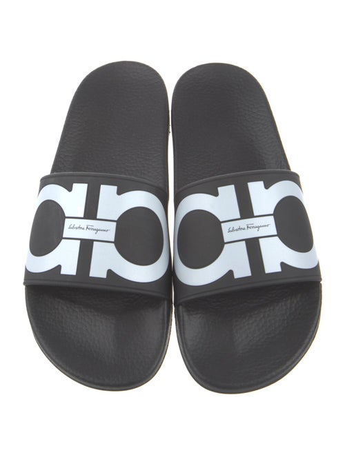 Salvatore Ferragamo Rubber Graphic Print Slides