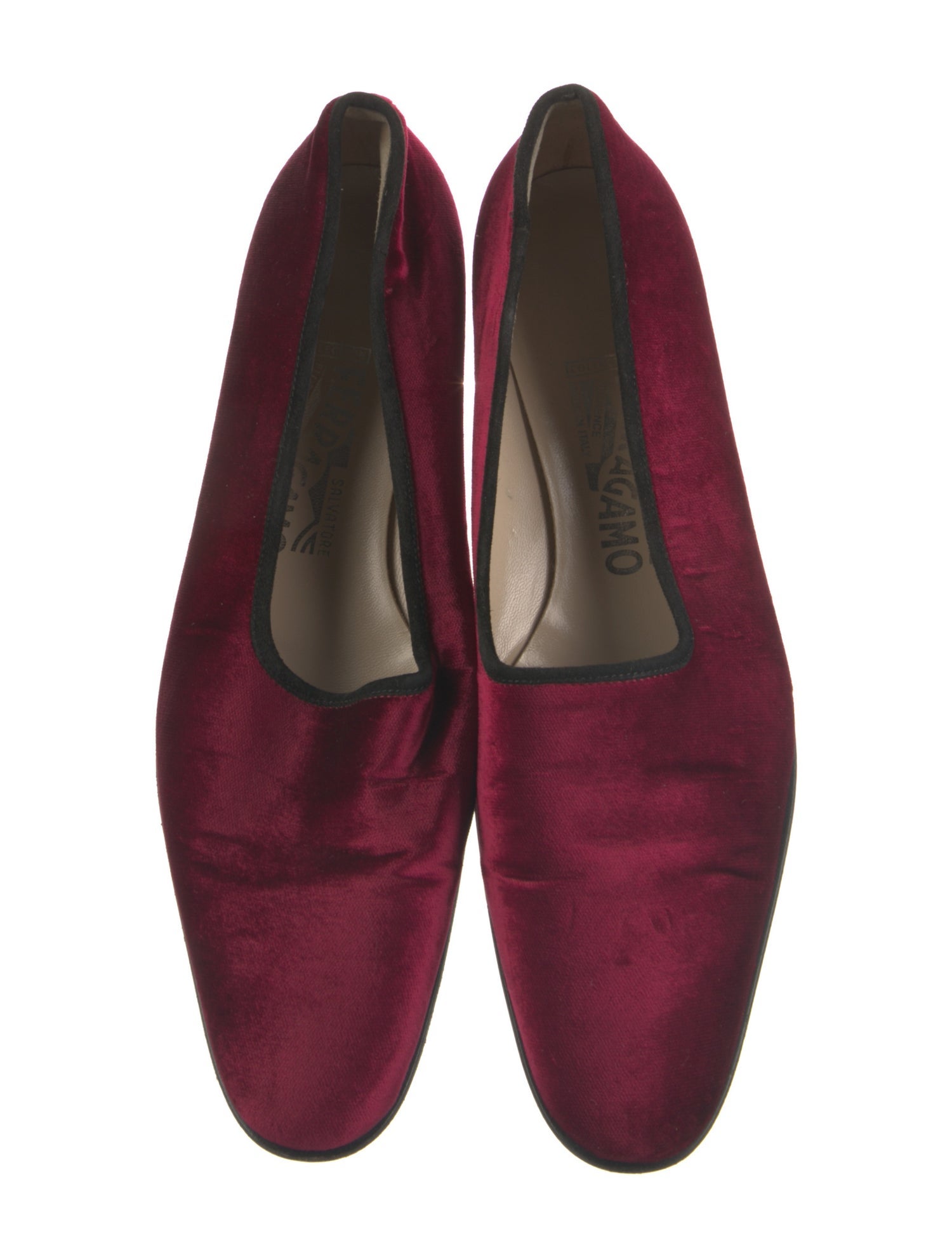 Salvatore Ferragamo Velvet Flats