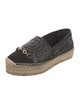 Salvatore Ferragamo Gancini Logo Leather Espadrilles