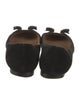 Salvatore Ferragamo Vara Bow Accent Suede Ballet Flats