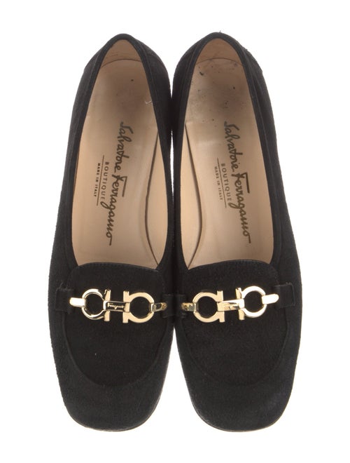 Salvatore Ferragamo Gancini Logo Suede Loafers