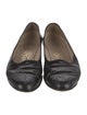 Salvatore Ferragamo Leather Animal Print Ballet Flats