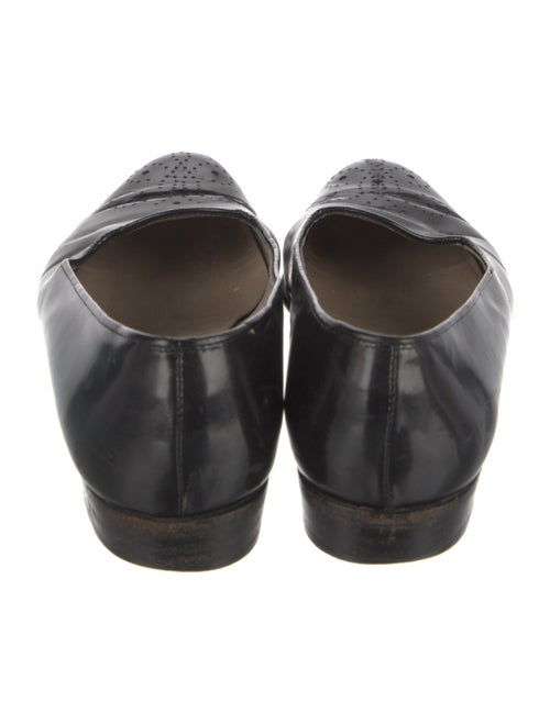 Salvatore Ferragamo Leather Animal Print Ballet Flats