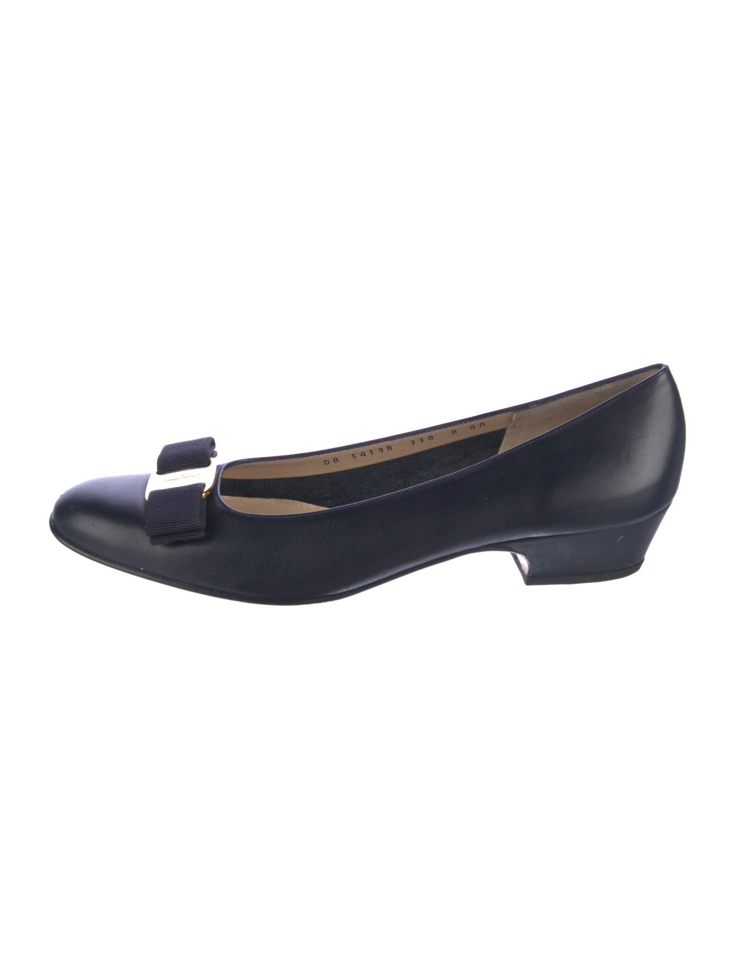 Salvatore Ferragamo Vara Bow Accent Leather Pumps