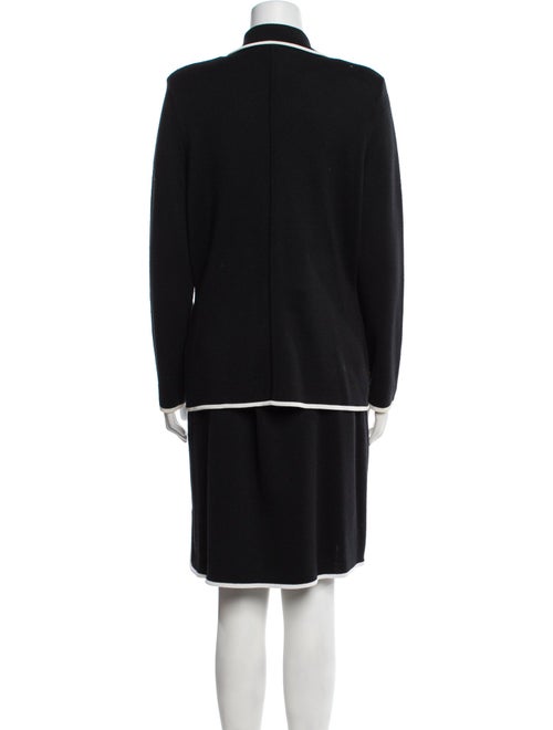 Salvatore Ferragamo Wool Striped Skirt Set