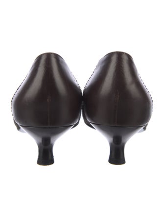 Salvatore Ferragamo Tweed Pattern Pumps