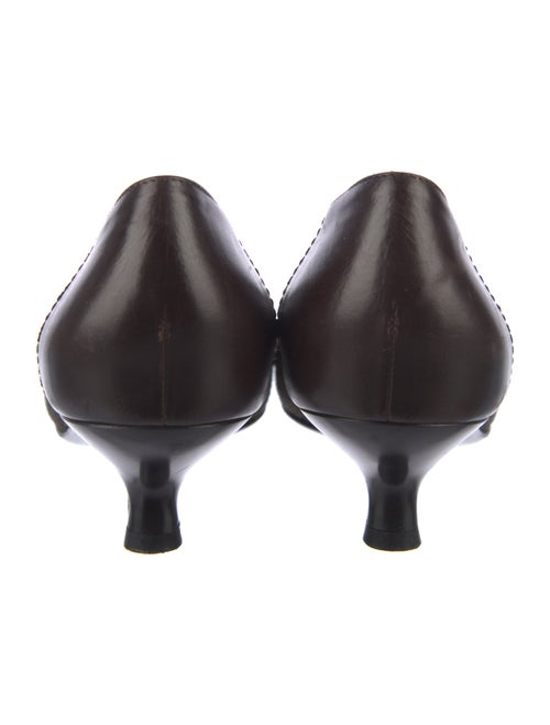 Salvatore Ferragamo Tweed Pattern Pumps