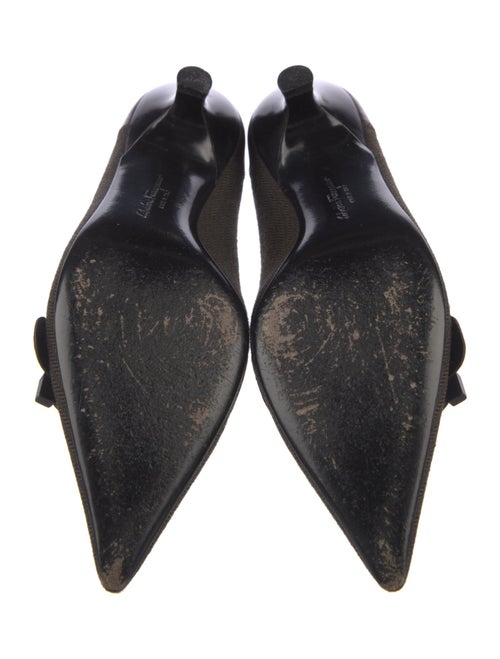 Salvatore Ferragamo Tweed Pattern Pumps
