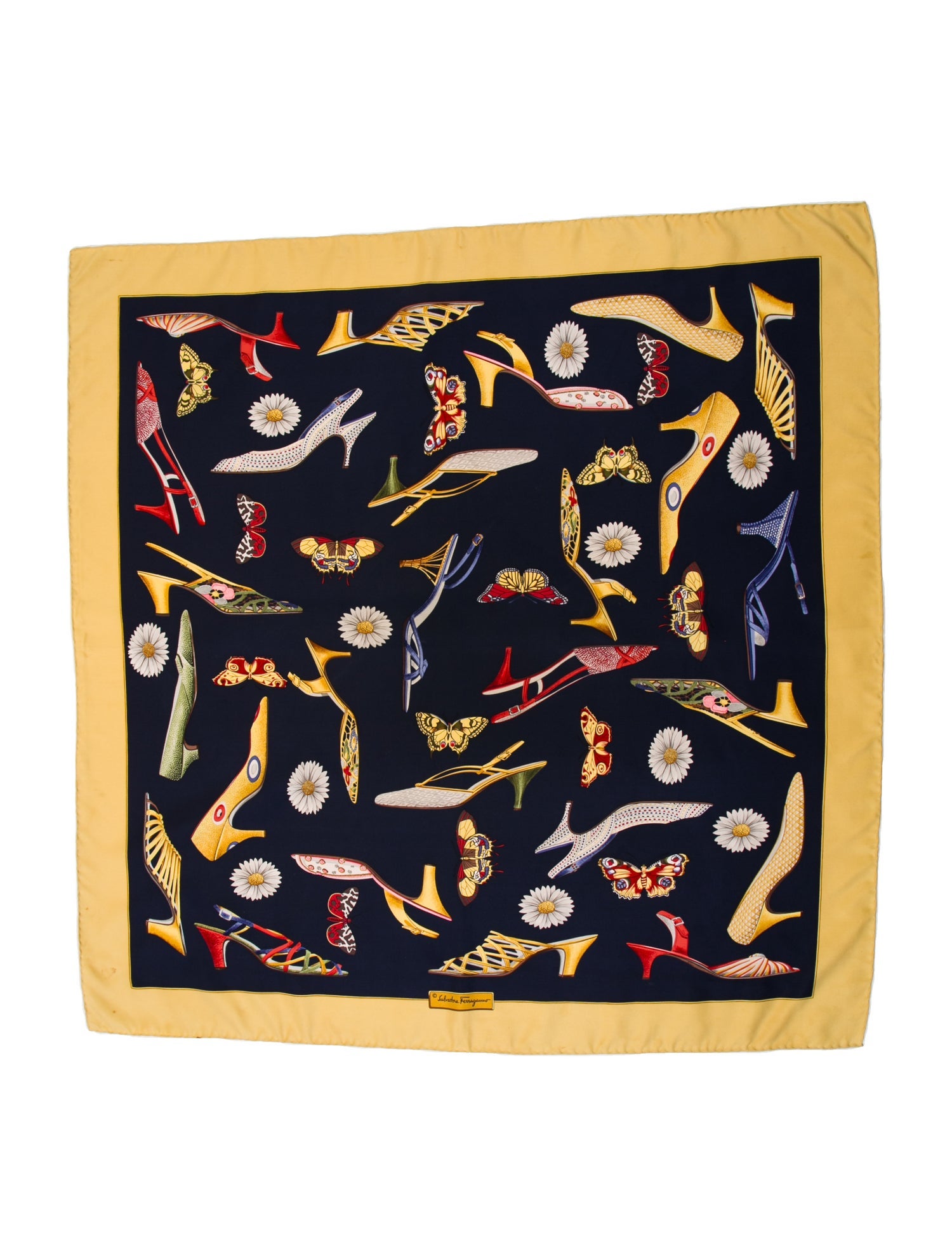 Salvatore Ferragamo Silk Printed Scarf