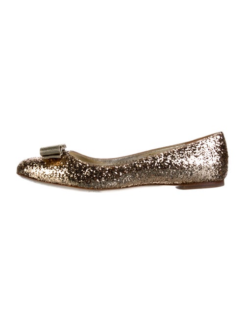 Salvatore Ferragamo Glitter Ballet Flats