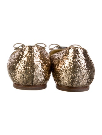 Salvatore Ferragamo Glitter Ballet Flats
