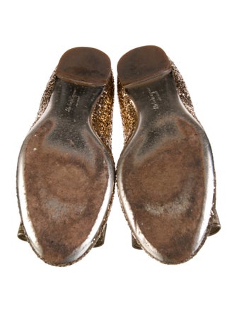 Salvatore Ferragamo Glitter Ballet Flats