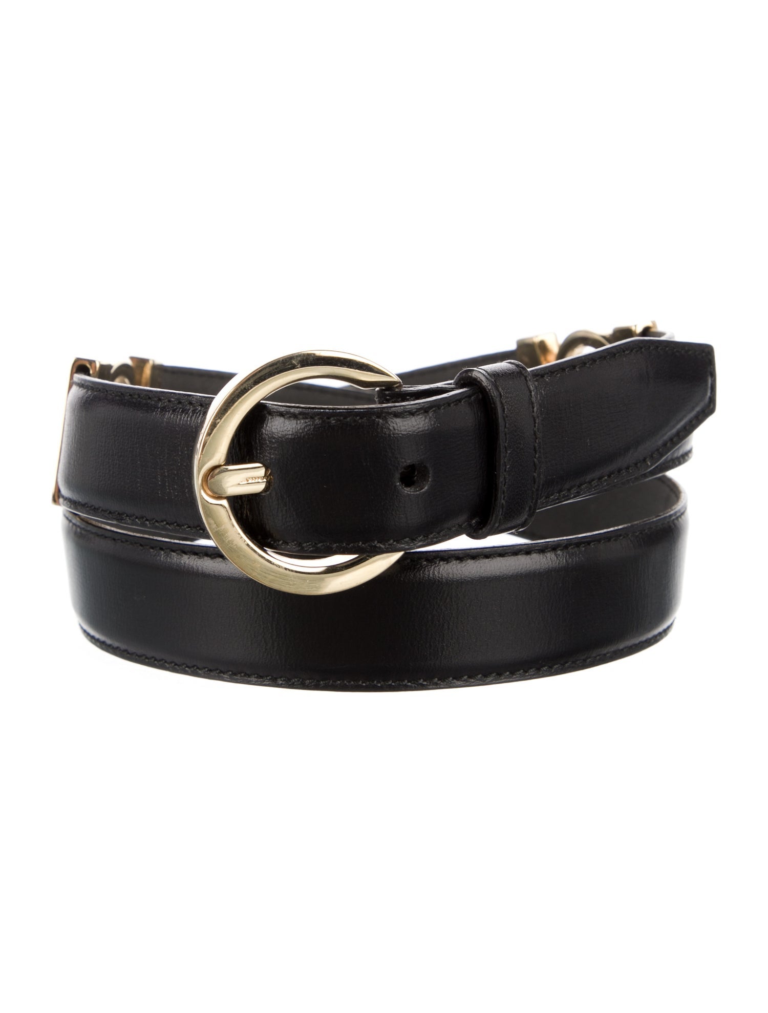 Salvatore Ferragamo Skinny Leather Belt