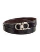 Salvatore Ferragamo Gancio Logo Leather Belt