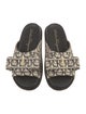 Salvatore Ferragamo Canvas Printed Slides