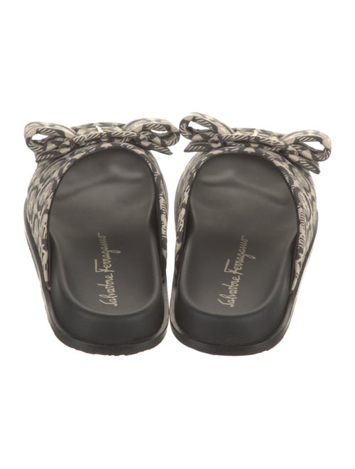 Salvatore Ferragamo Canvas Printed Slides