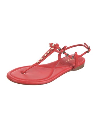 Salvatore Ferragamo Leather T-Strap Sandals