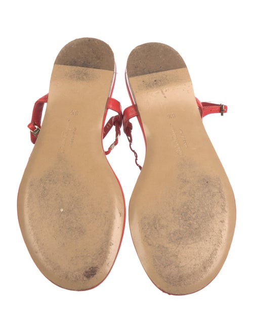 Salvatore Ferragamo Leather T-Strap Sandals