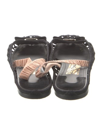 Salvatore Ferragamo Bow Accents Slingback Flats