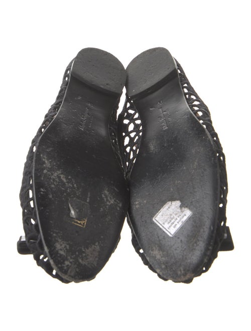 Salvatore Ferragamo Bow Accents Slingback Flats