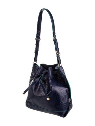 Salvatore Ferragamo Python Bucket Bag