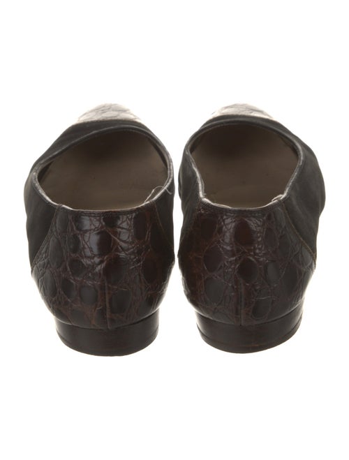 Salvatore Ferragamo Suede Animal Print Ballet Flats